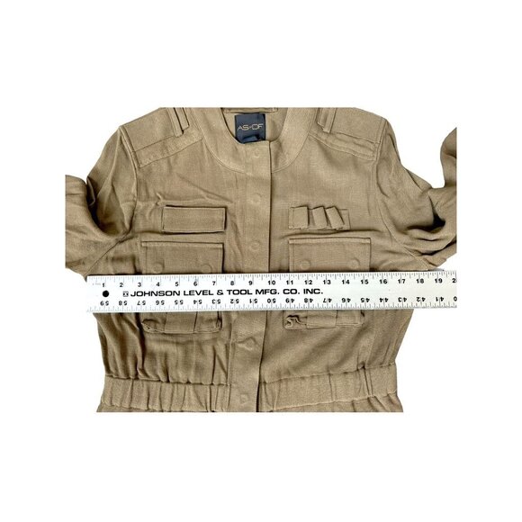 AS By DF Bullerproof Women Military Style Jacket S Khaki Olive NWT - Picture 5 of 7